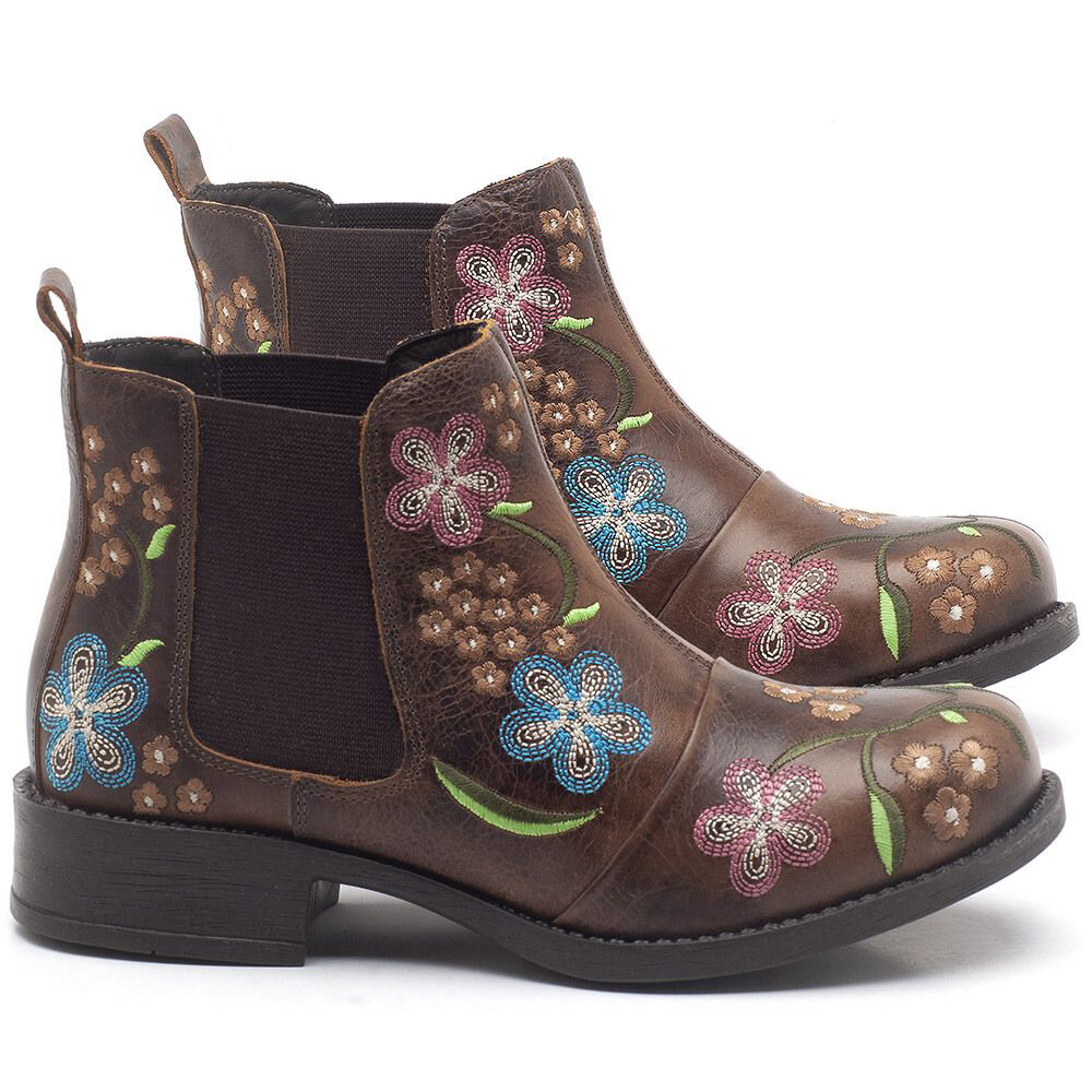 Women Retro Floral Embroidery Comfy Wearable Chelsea Ankle Boots Women Retro Floral Embroidery Comfy Wearable Chelsea Ankle Boots
